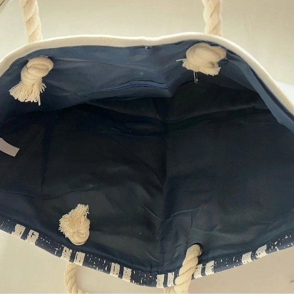 Caren Keith Bag Canvas Handbag Beach Vacation Travel Handbags New - Picture 3 of 6